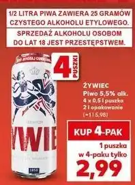 Kaufland Piwo Żywiec Jasne Pełne oferta