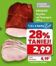 Kaufland Szynka od szwagra Krakus Animex oferta