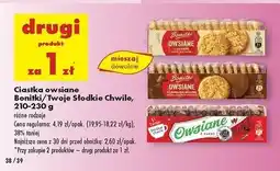 Biedronka Ciastka owsiane zbożowe Bonitki oferta