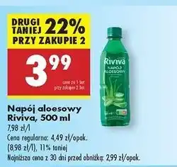 Biedronka Napój aloesowy Riviva oferta