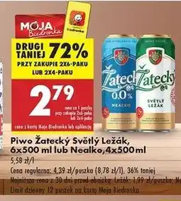 Biedronka Piwo Zatecky Svetly Lezak oferta