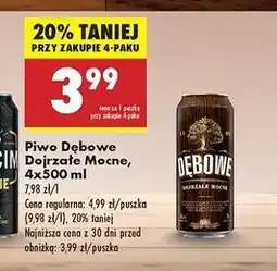 Biedronka Piwo Dębowe Mocne oferta