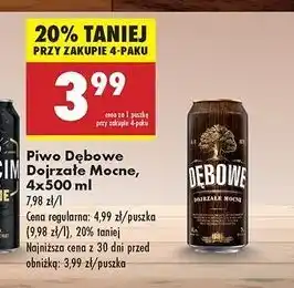 Biedronka Piwo Dębowe Mocne oferta