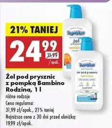 Biedronka Żel pod prysznic mirabelka Bambino Rodzina oferta
