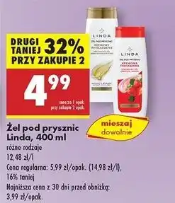 Biedronka Żel pod prysznic kremowe wygładzenie Linda oferta