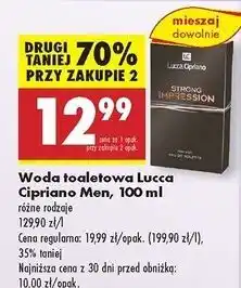 Biedronka Woda toaletowa Lucca Cipriano Strong Impression oferta