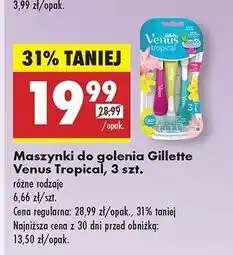 Biedronka Maszynka do golenia Gillette Venus Tropical oferta