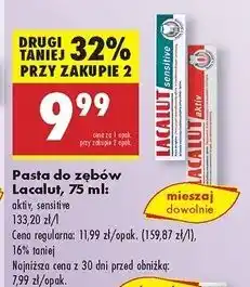 Biedronka Pasta do zębów Lacalut Aktiv oferta