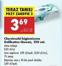 Biedronka Chusteczki higieniczne Queen oferta