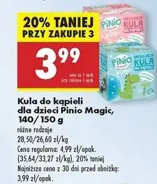 Biedronka Kula musująca do kąpieli z zabawką jednorożec Pinio Magic oferta