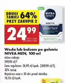 Biedronka Balsam po goleniu łagodzący Nivea Men Sensitive oferta