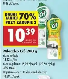 Biedronka Mleczko do czyszczenia z mikrokryształkami original Cif Cream oferta