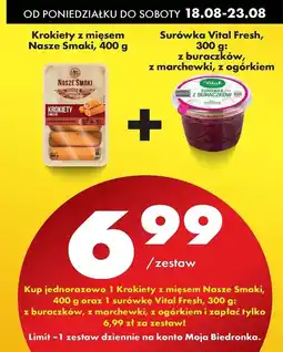 Biedronka Surówka z buraczków Vital Fresh oferta