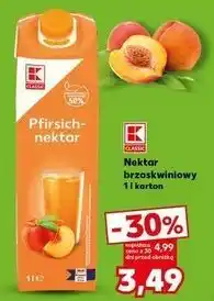 Kaufland Nektar brzoskwiniowy K-Classic oferta