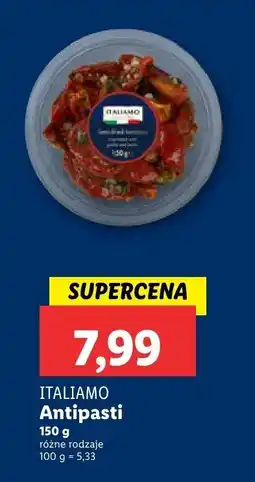 Lidl Antipasti różne rodzaje ITALIAMO oferta