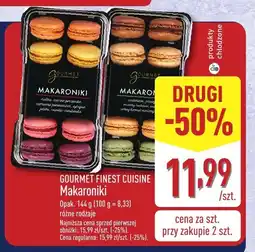 ALDI Ciastka Makaroniki GOURMET FINEST CUISINE oferta
