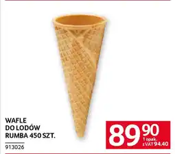 Selgros Wafle do lodów rumba oferta