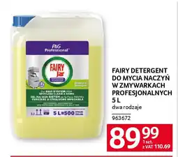 Selgros Fairy detergent do mycia naczyń w zmywarkach profesjonalnych oferta