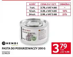 Selgros Pasta do podgrzewaczy oferta