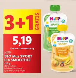 Lidl Mus HiPP BIO Sport lub smoothie różne rodzaje oferta
