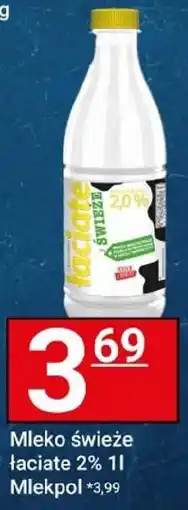 Hitpol Mleko świeże łaciate 2% Mlekpol oferta