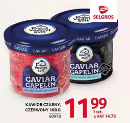 Selgros Kawior czarny, czerwony oferta