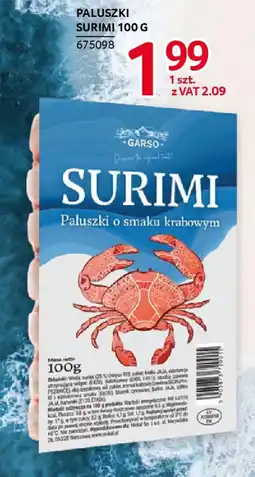 Selgros Paluszki surimi oferta