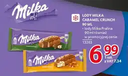 Selgros Lody milka caramel crunch oferta