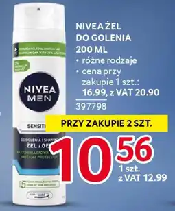 Selgros Nivea żel do golenia oferta