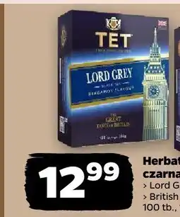 Netto Herbata czarna ekspresowa TET Lord Grey oferta