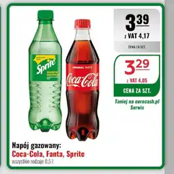 Eurocash Napój gazowany: Coca-Cola, Fanta, Sprite oferta