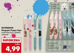 Kaufland Długopis puppy sign Interdruk oferta