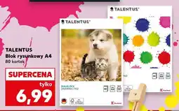 Kaufland Blok rysunkowy a4/80k. Talentus oferta