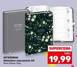 Kaufland Kalendarz a5 dark flower Interdruk oferta