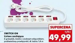 Kaufland Listwa zasilająca 6 gniazd Switch On oferta