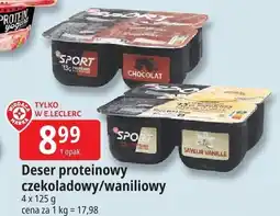 E.Leclerc Deser proteinowy czekoladowy 4x125g Sport oferta
