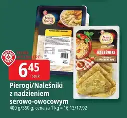 E.Leclerc Pierogi/naleśniki z nadzieniem serowo-owocowym Leclerc oferta