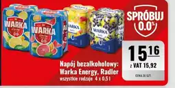 Eurocash Napój bezalkoholowy: Warka Energy, Radler oferta