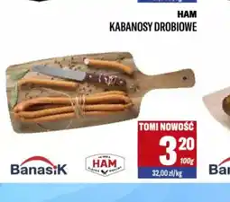 TomiMarkt Kabanosy drobiowe Ham oferta