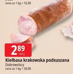 E.Leclerc Kiełbasa krakowska podsuszana Dobrowolscy oferta