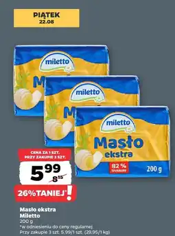 Netto Masło ekstra Miletto oferta