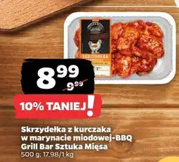 Netto Skrzydełka z kurczaka w marynacie miodowej-BBQ Grill Bar Sztuka Mięsa oferta