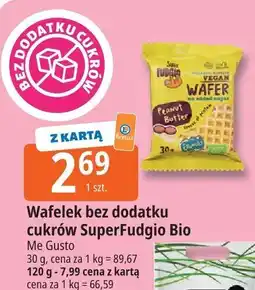 E.Leclerc Wafelek bez dodatku cukrów SuperFudgio Bio Me Gusto oferta