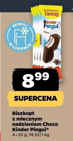 Netto Biszkopt z mlecznym nadzieniem Choco Kinder Pingui oferta