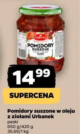 Netto Pomidory suszone w oleju z ziołami Urbanek oferta