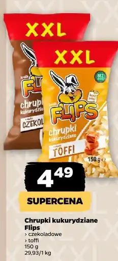Netto Chrupki kukurydziane Flips czekoladowe, toffi oferta