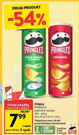 Intermarche Chipsy Pringles oferta