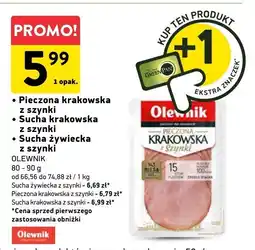 Intermarche Wędlina pieczona krakowska z szynki Olewnik oferta