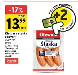 Intermarche Kiełbasa śląska z szynki Olewnik oferta