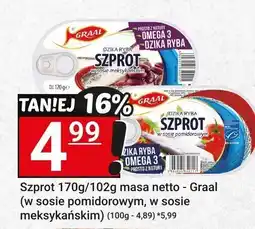 Hitpol Szprot w sosie pomidorowym/meksykańskim Graal oferta